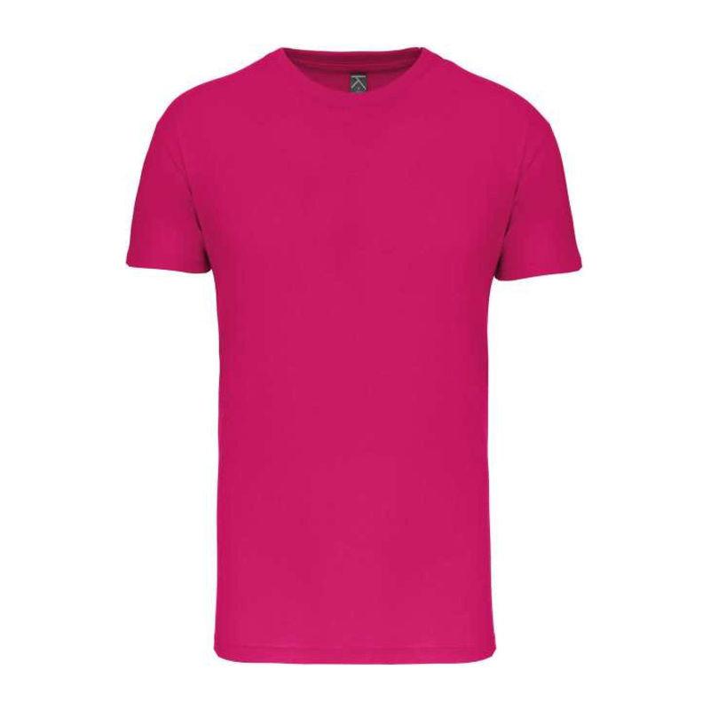 Tricou cu guler rotund pentru bărbați Bio150IC Roz S