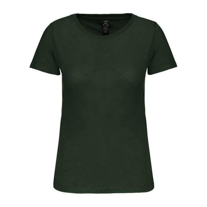 Tricou cu guler rotund pentru femei Bio150IC Verde XL
