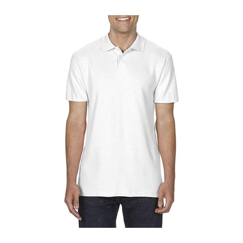 Tricou polo pentru bărbați Gildan Softstyle® Alb