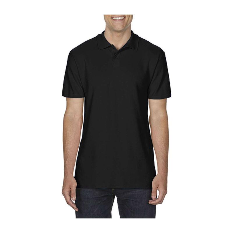Tricou polo pentru bărbați Gildan Softstyle® Negru