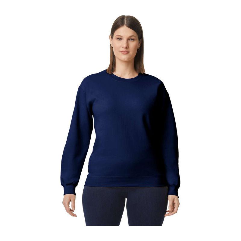 Bluză cu guler rotund unisex Gildan Softstyle® Midweight Navy Blue L