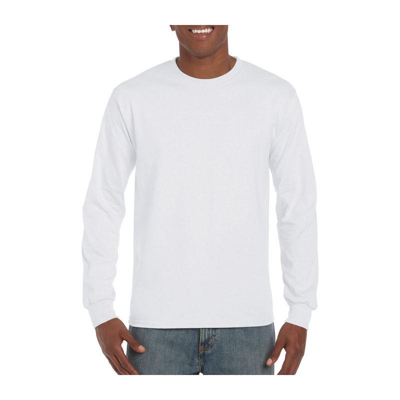 Tricou cu mânecă lungă pentru bărbați Gildan Ultra Cotton™ Alb XL