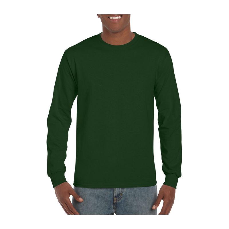 Tricou cu mânecă lungă pentru bărbați Gildan Ultra Cotton™ Verde 3XL