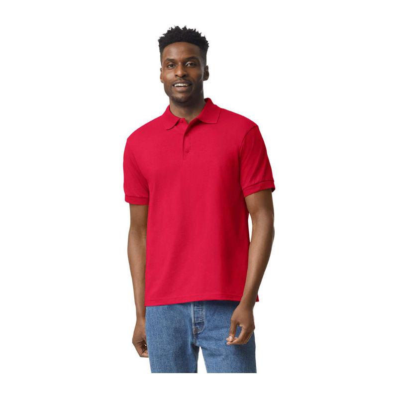 Tricou polo jersey pentru bărbați DryBlend® Rosu XL