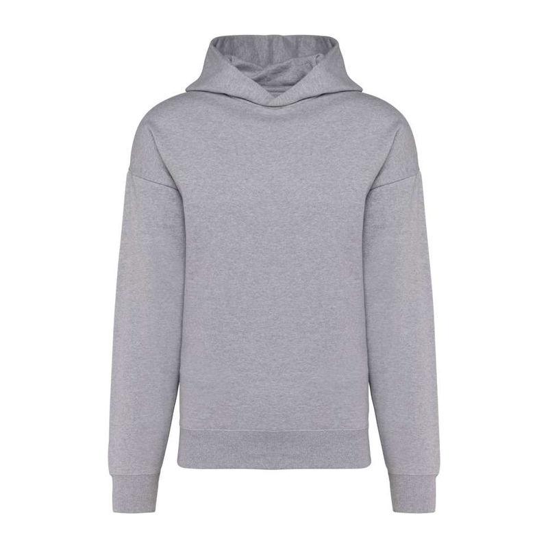 Hanorac fleece unisex croială largă Gri XS