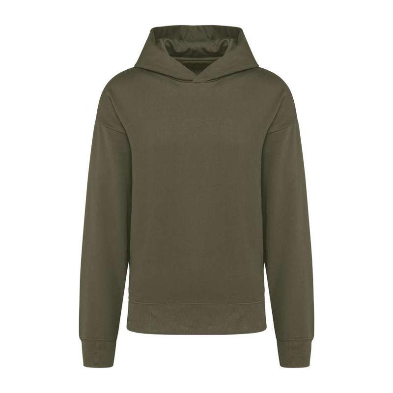 Hanorac fleece unisex croială largă Light Khaki XS