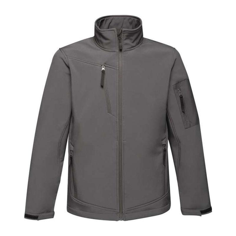 Jachetă softshell pentru bărbați, membrană cu 3 straturi, Arcola Seal Grey/Black