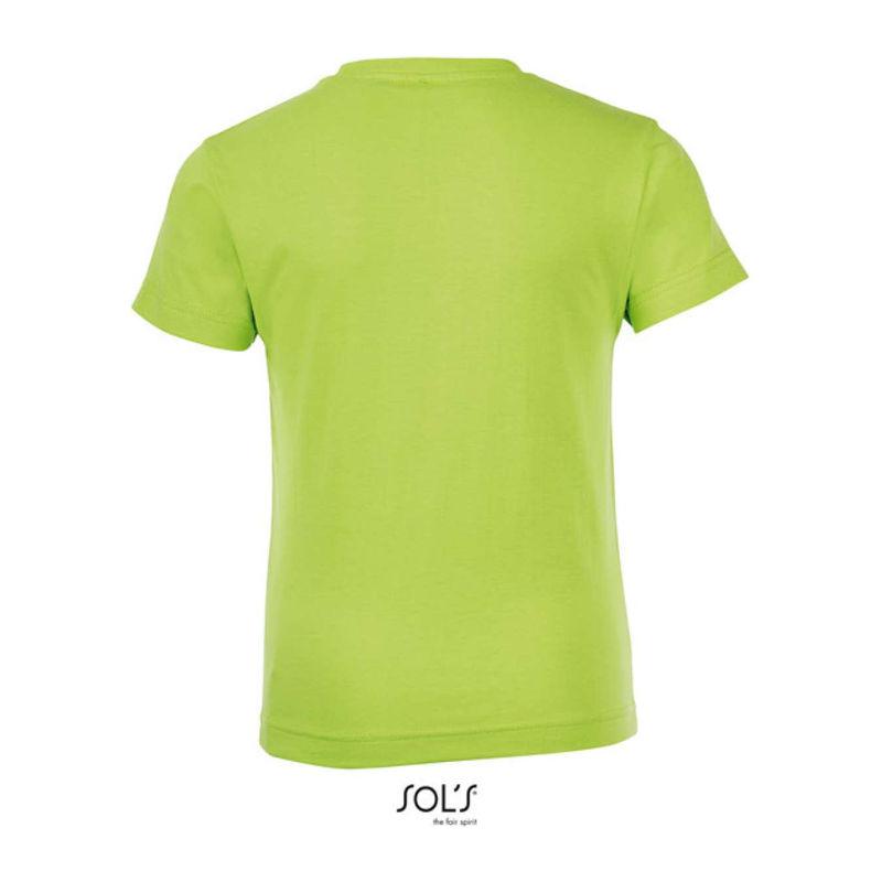 Tricou cu guler rotund pentru copii Sol's Regent Fit Verde
