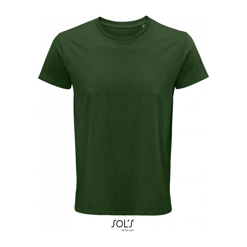 Tricou din bumbac organic cu guler rotund pentru bărbați Sol's Crusader Verde 4XL