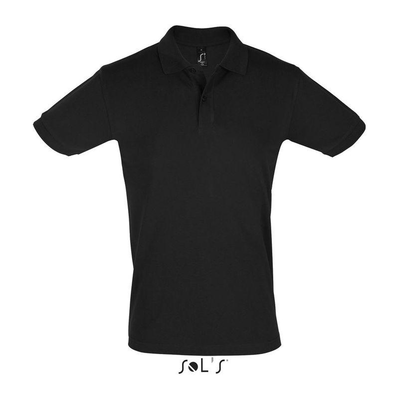 Tricou polo pentru bărbați Sol's Perfect Negru 3XL