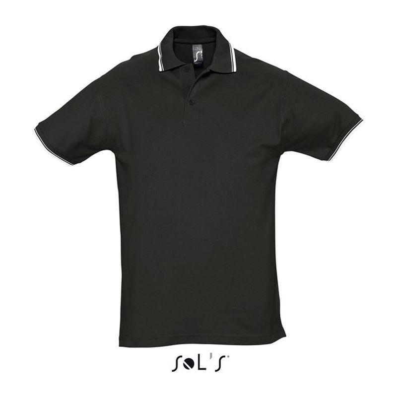 Tricou polo pentru bărbați Sol's Practice Negru XL