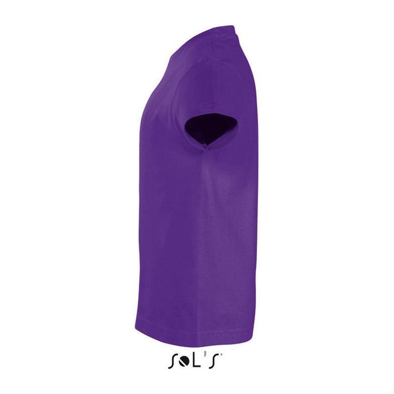 Tricou cu guler rotund pentru copii Sol's Imperial Mov