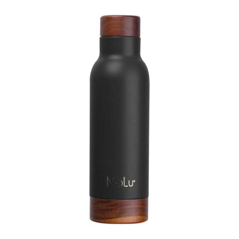 Sticlă de apă MoLu Côte d'Azur, 630 ml Negru