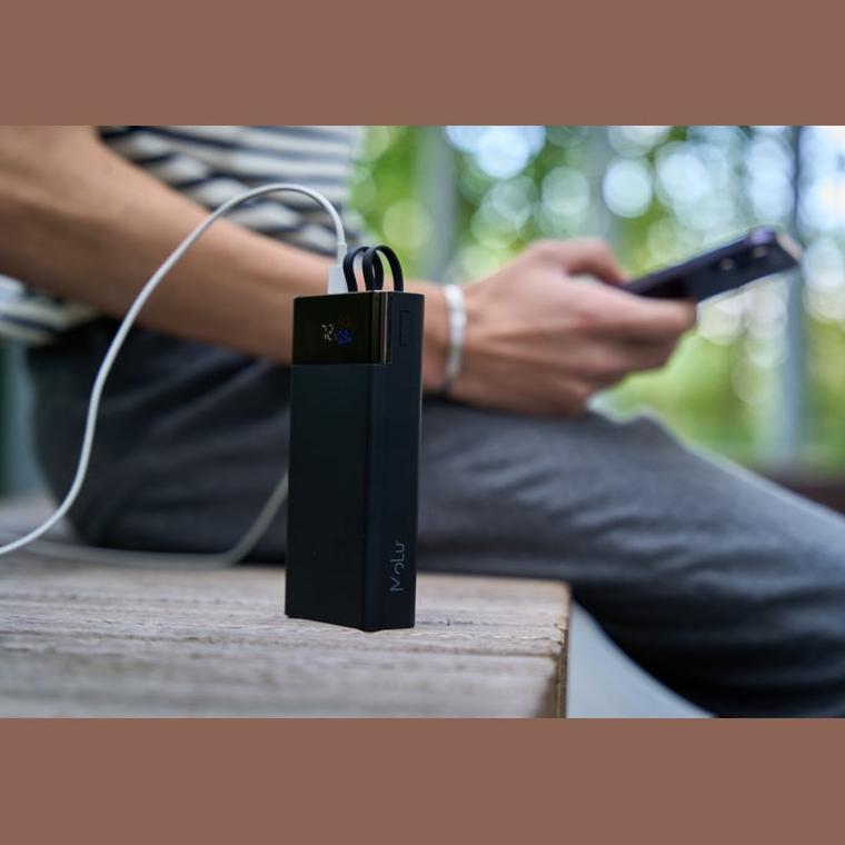 Powerbank MoLu Marbella, 20.000 mAh Negru
