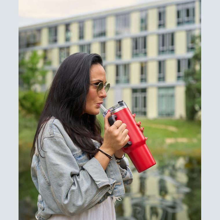 Cană termos XXL Tel Aviv 1200 ml Roșu