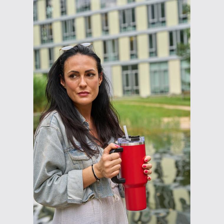 Cană termos XXL Tel Aviv 1200 ml Roșu