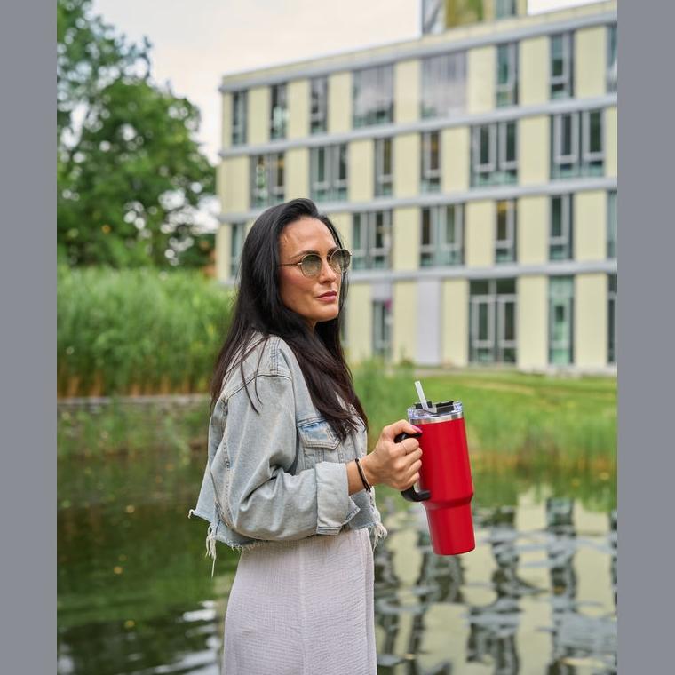 Cană termos XXL Tel Aviv 1200 ml Roșu