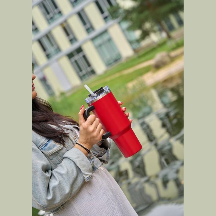 Cană termos XXL Tel Aviv 1200 ml Roșu