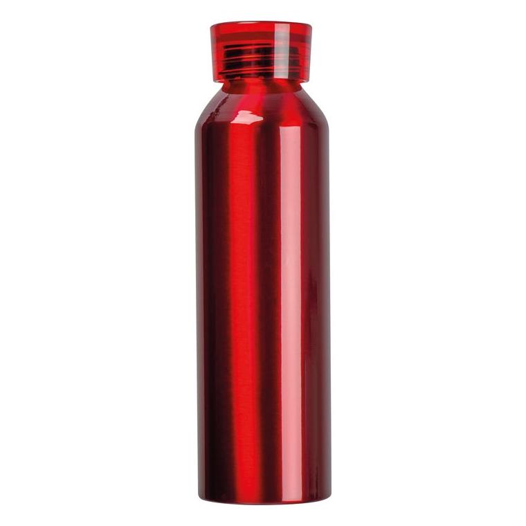 Termos aluminiu reciclat Cork, 600 ml Roșu