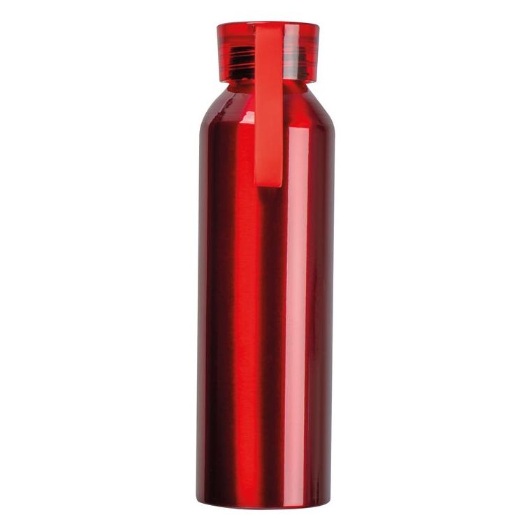 Termos aluminiu reciclat Cork, 600 ml Roșu