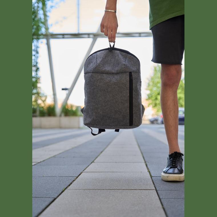 Rucsac pâslă RPET Davos Gri-Argintiu