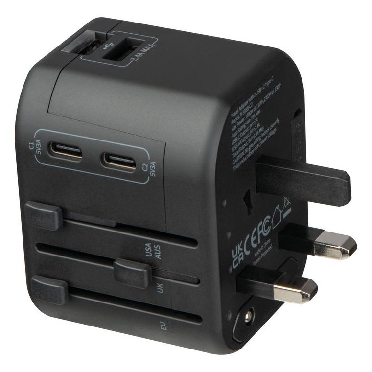 Adaptor de călătorie Maracena Negru