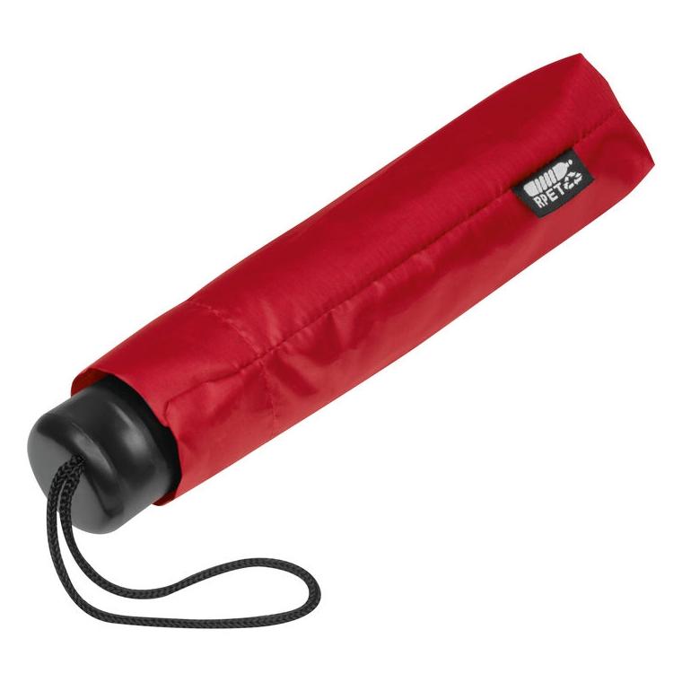 Umbrelă de buzunar RPET Northampton Roșu