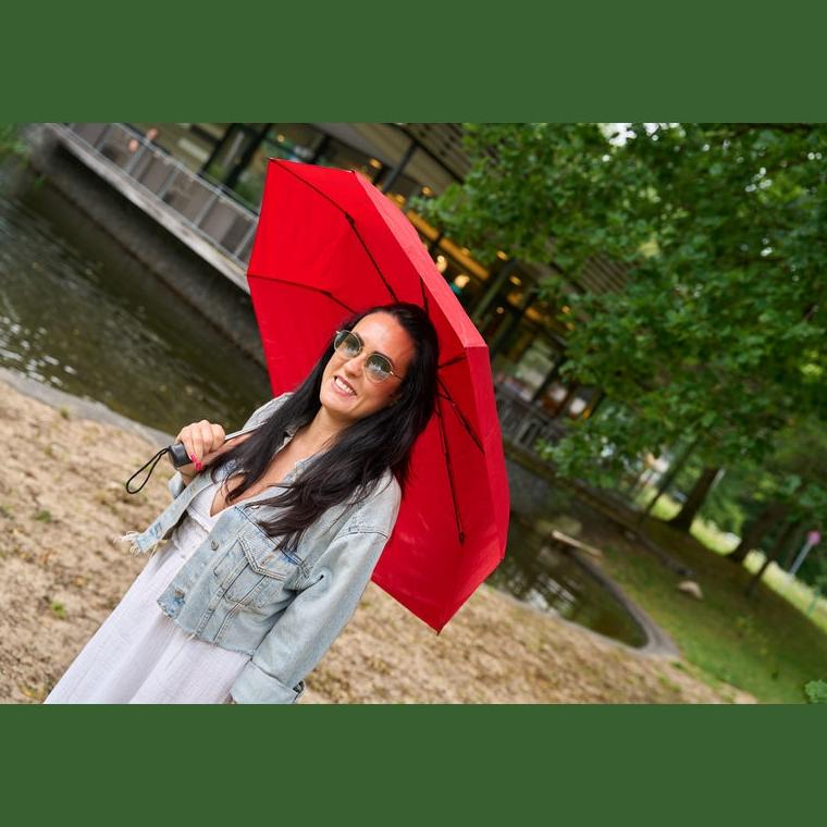 Umbrelă de buzunar RPET Northampton Roșu