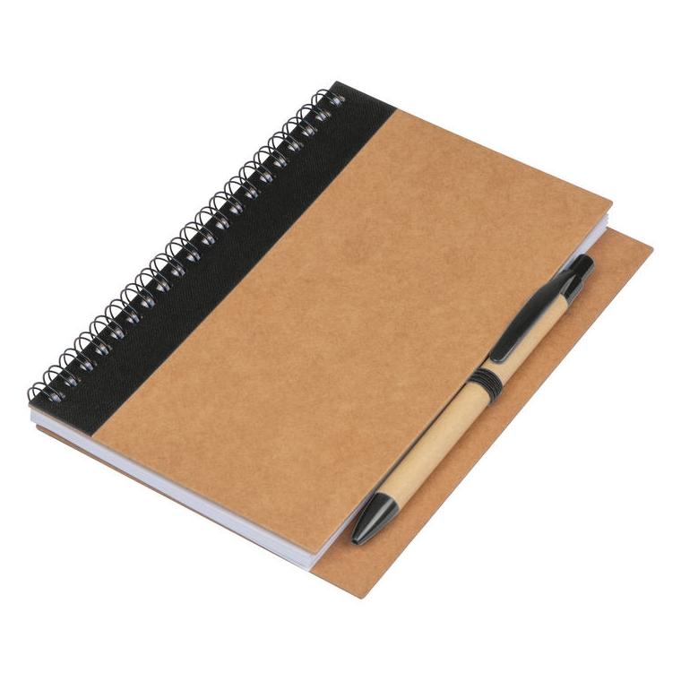 Notes cu spirală Ravenna, A5 Negru