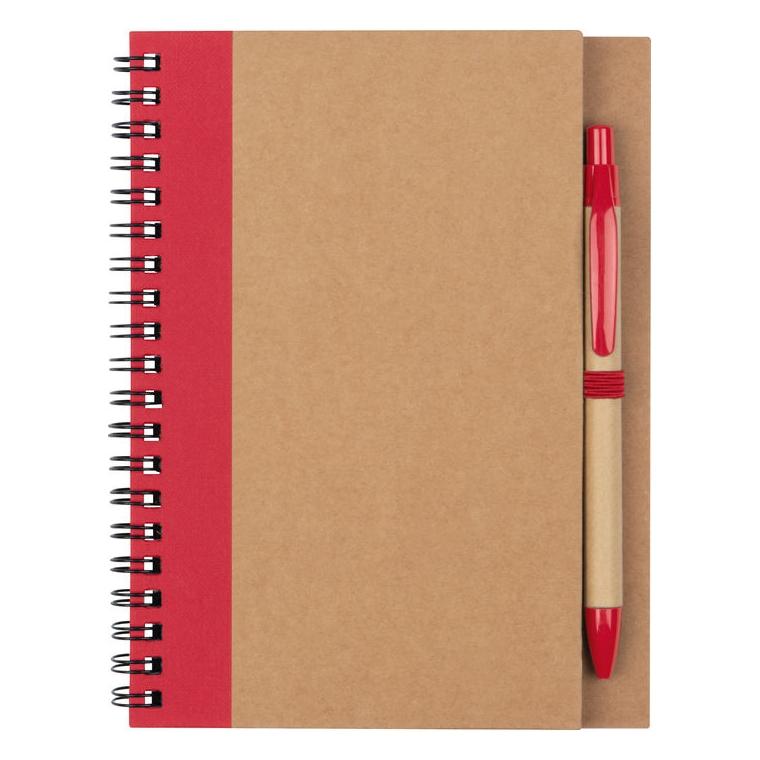 Notes cu spirală Ravenna, A5 Roșu