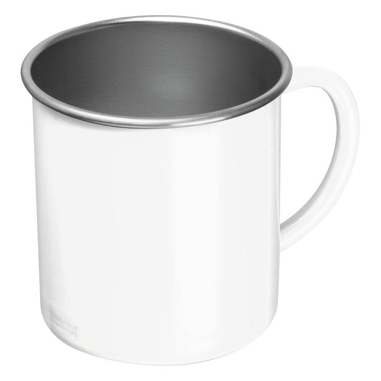 Cană din oțel Trezzo, 350 ml Alb