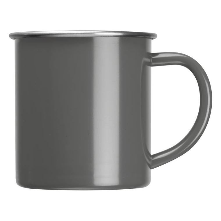 Cană din oțel Trezzo, 350 ml Gri-Argintiu