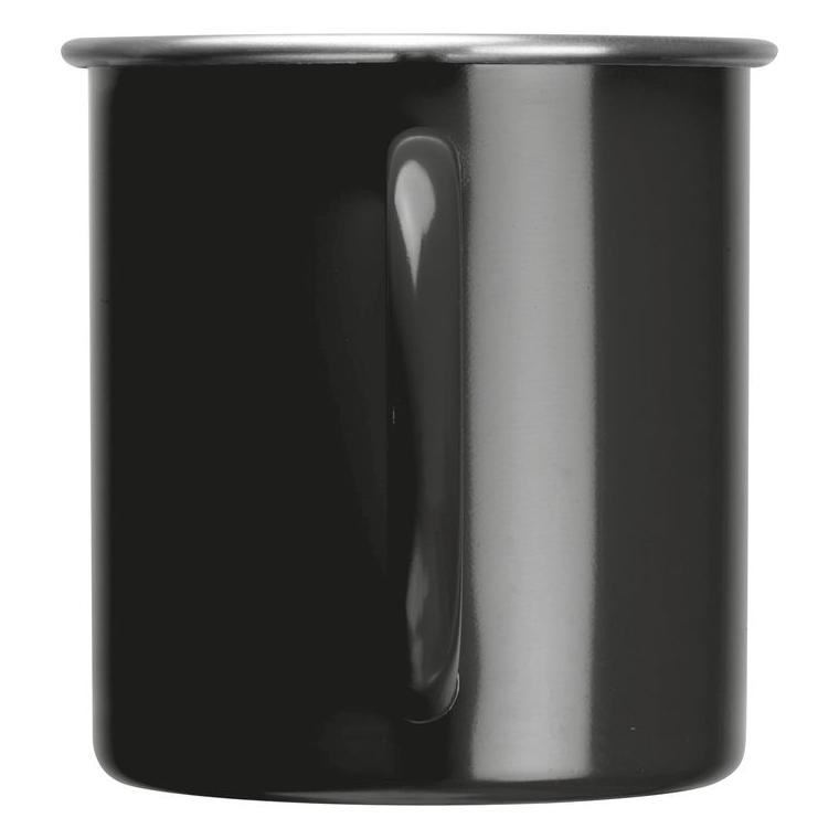 Cană din oțel Trezzo, 350 ml Negru