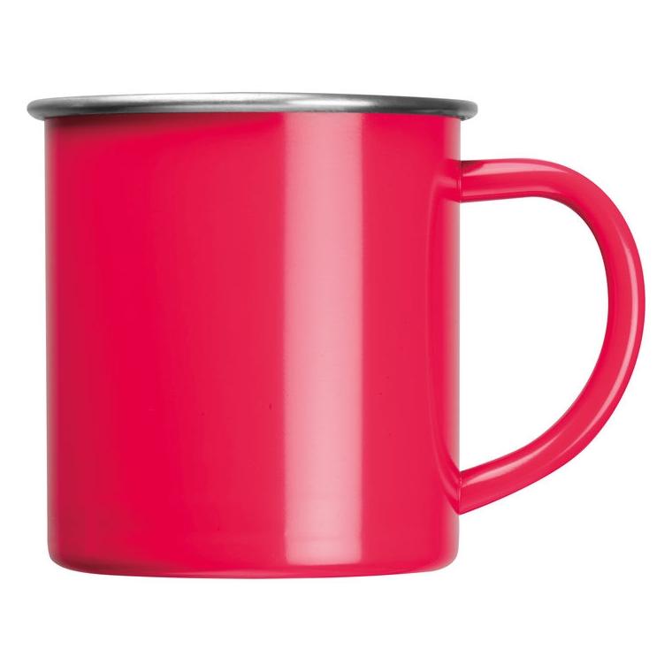 Cană din oțel Trezzo, 350 ml Roșu