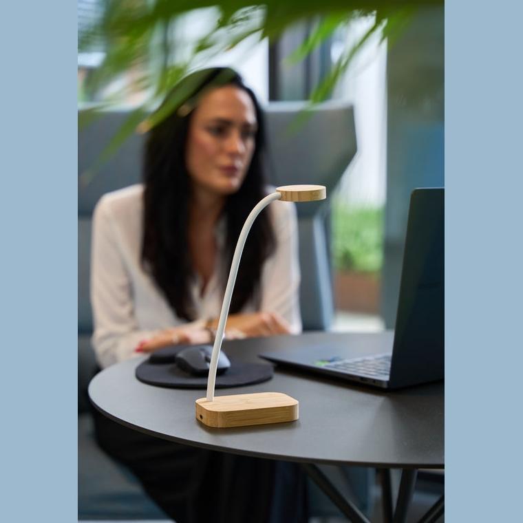 Lampă Tomsk cu încărcător prin inducție Beige