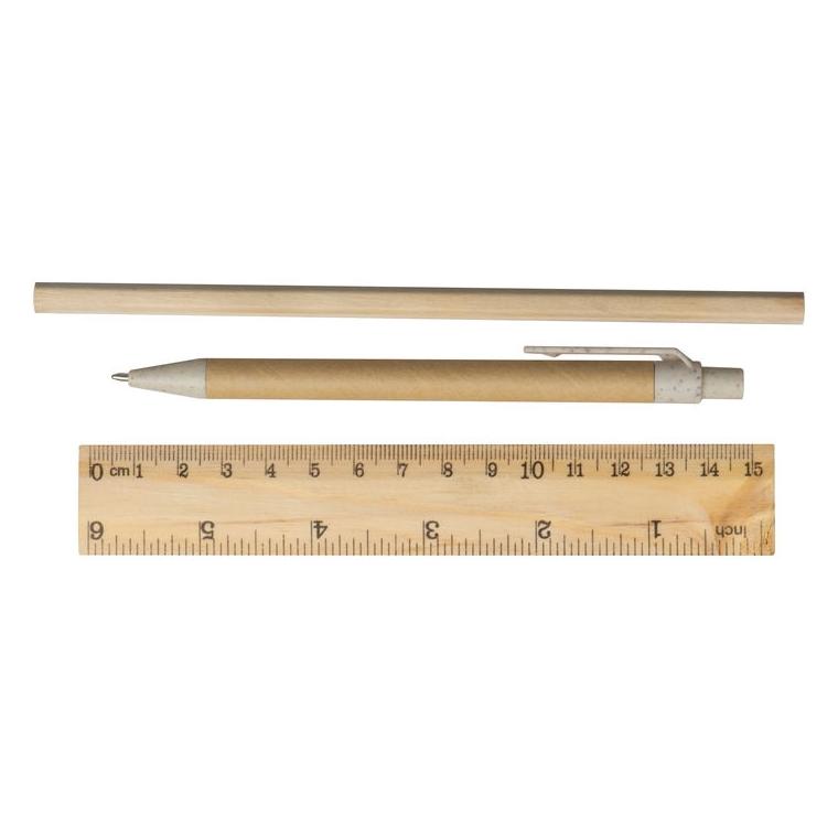 Set de scris Teresina Beige