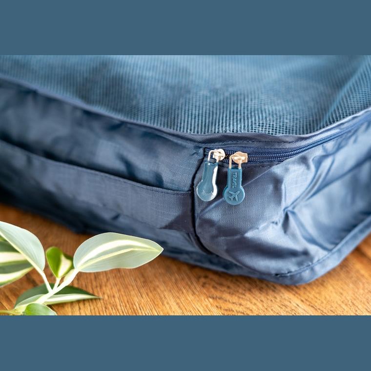 Set 4 organizatoare pentru călătorie Belmont Albastru închis