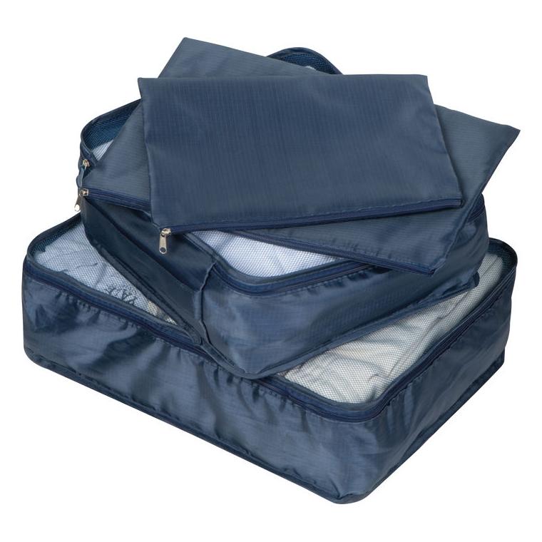 Set 4 organizatoare pentru călătorie Belmont Albastru închis