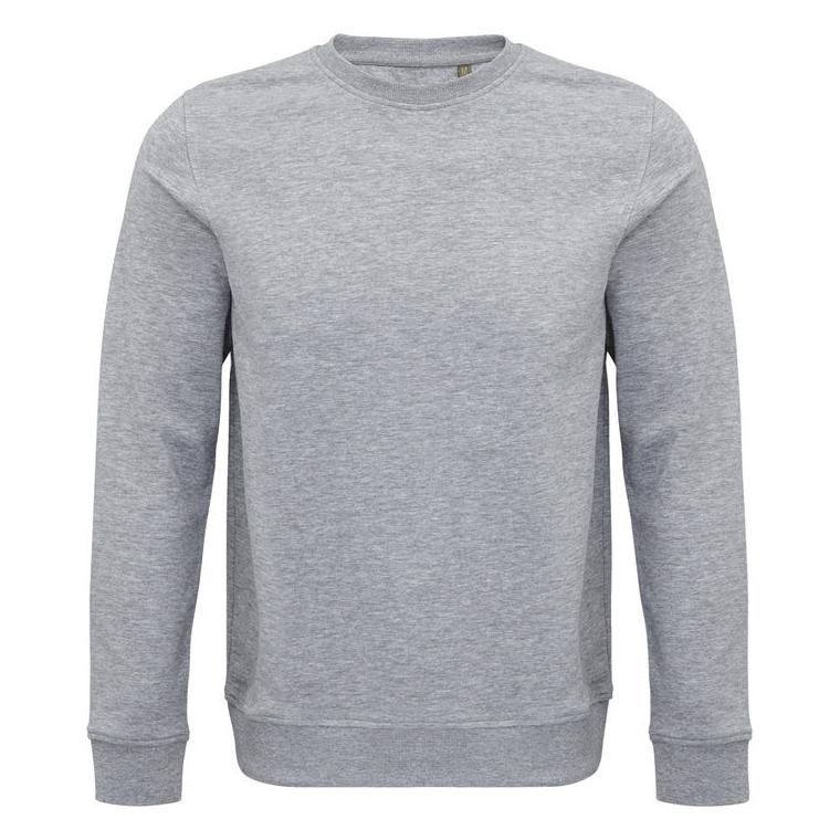 Hanorac unisex cu guler rotund Sol's Comet Grey Melange