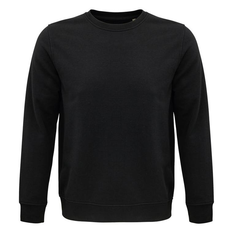 Hanorac unisex cu guler rotund Sol's Comet Negru