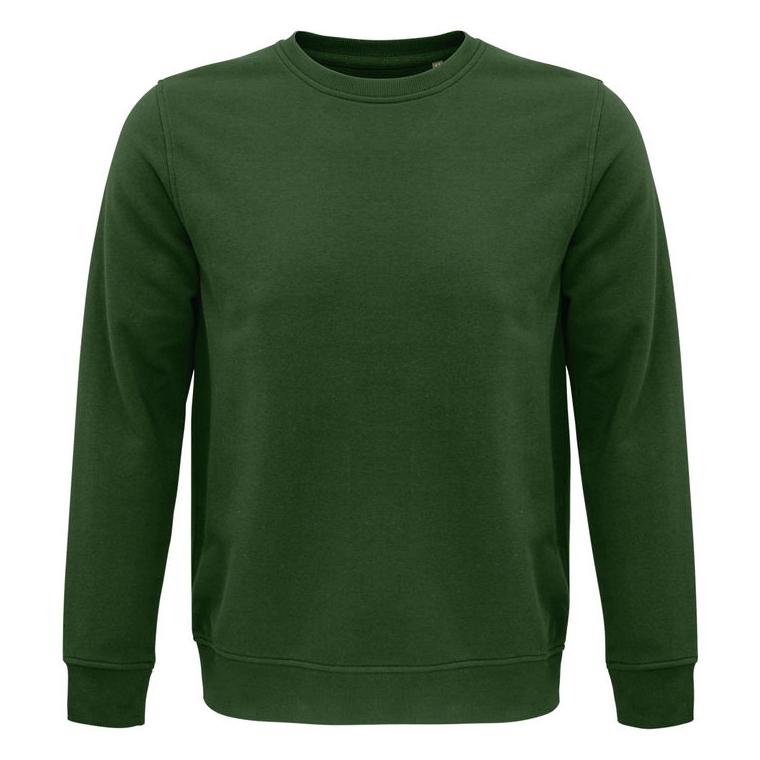 Hanorac unisex cu guler rotund Sol's Comet Verde