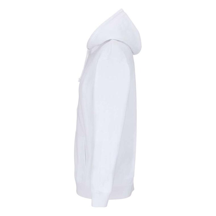 Hanorac unisex cu fermoar Sol's Carter Alb L