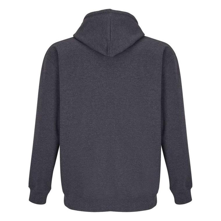 Hanorac unisex cu fermoar Sol's Carter Charcoal Melange L