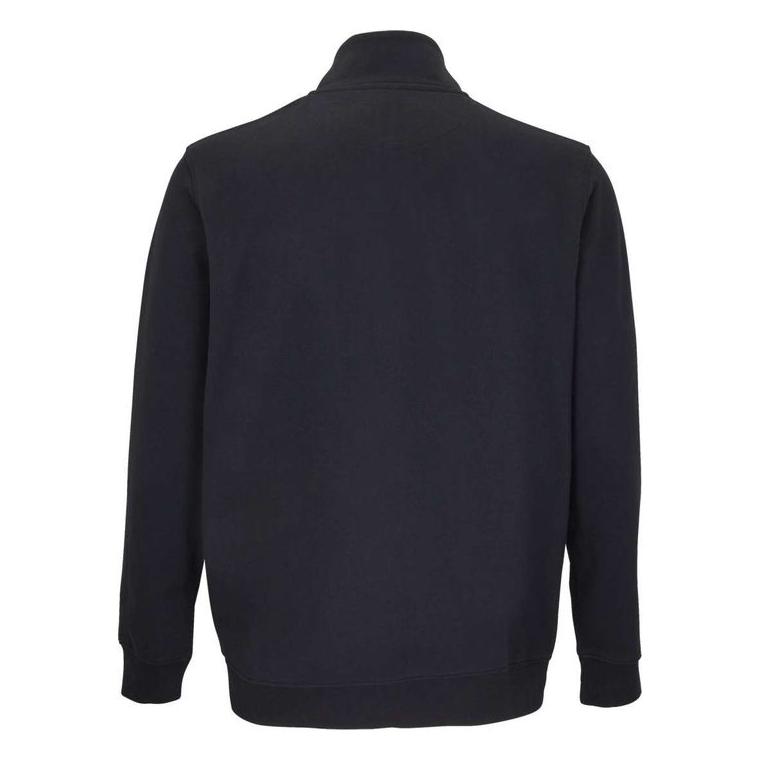 Hanorac cu fermoar unisex Sol's Cooper Negru XL