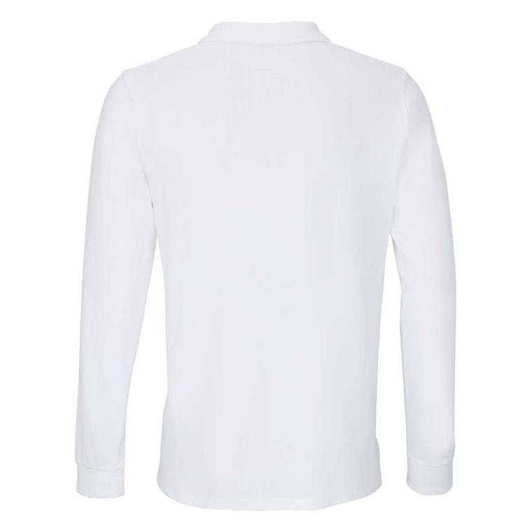 Tricou Polo cu mânecă lungă unisex Sol's Planet Lsl  Alb M