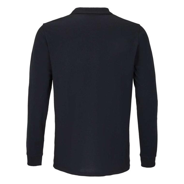 Tricou Polo cu mânecă lungă unisex Sol's Planet Lsl  Negru XXL