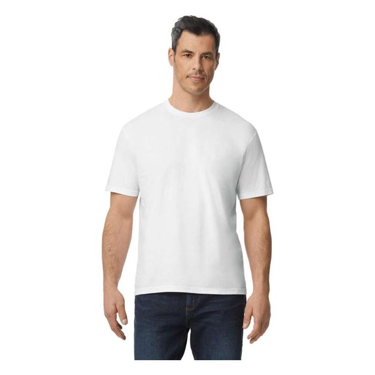 Tricou ușor din bumbac pentru adulți Alb