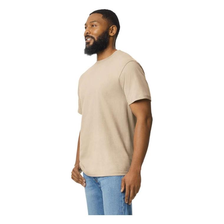 Tricou ușor din bumbac pentru adulți Beige 3XL
