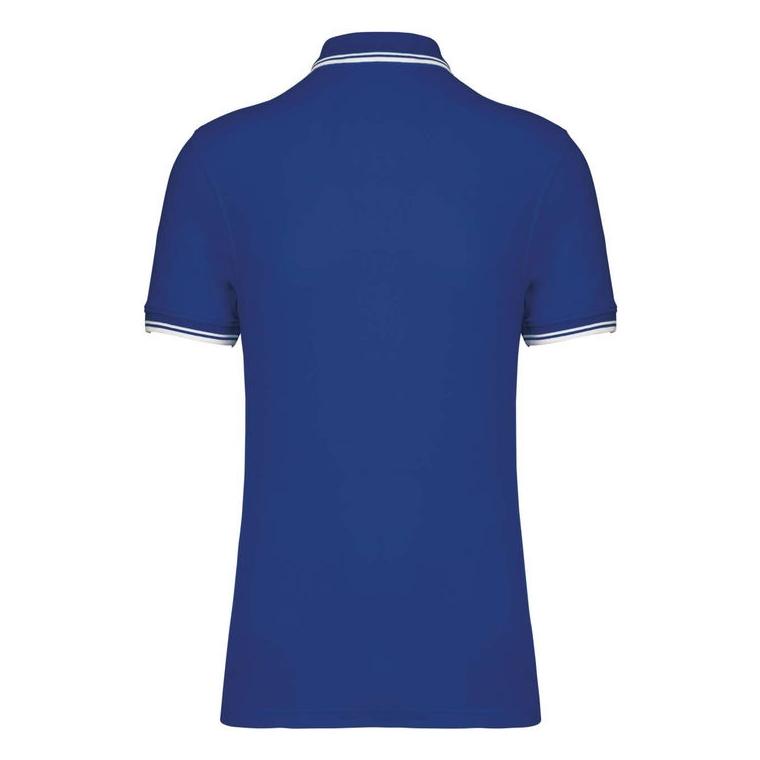 Tricou Polo cu două dungi pentru bărbați Albastru S