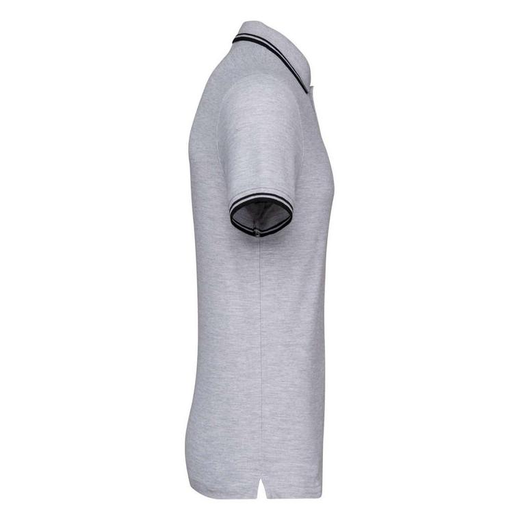 Tricou Polo cu două dungi pentru bărbați Black/Oxford Grey S